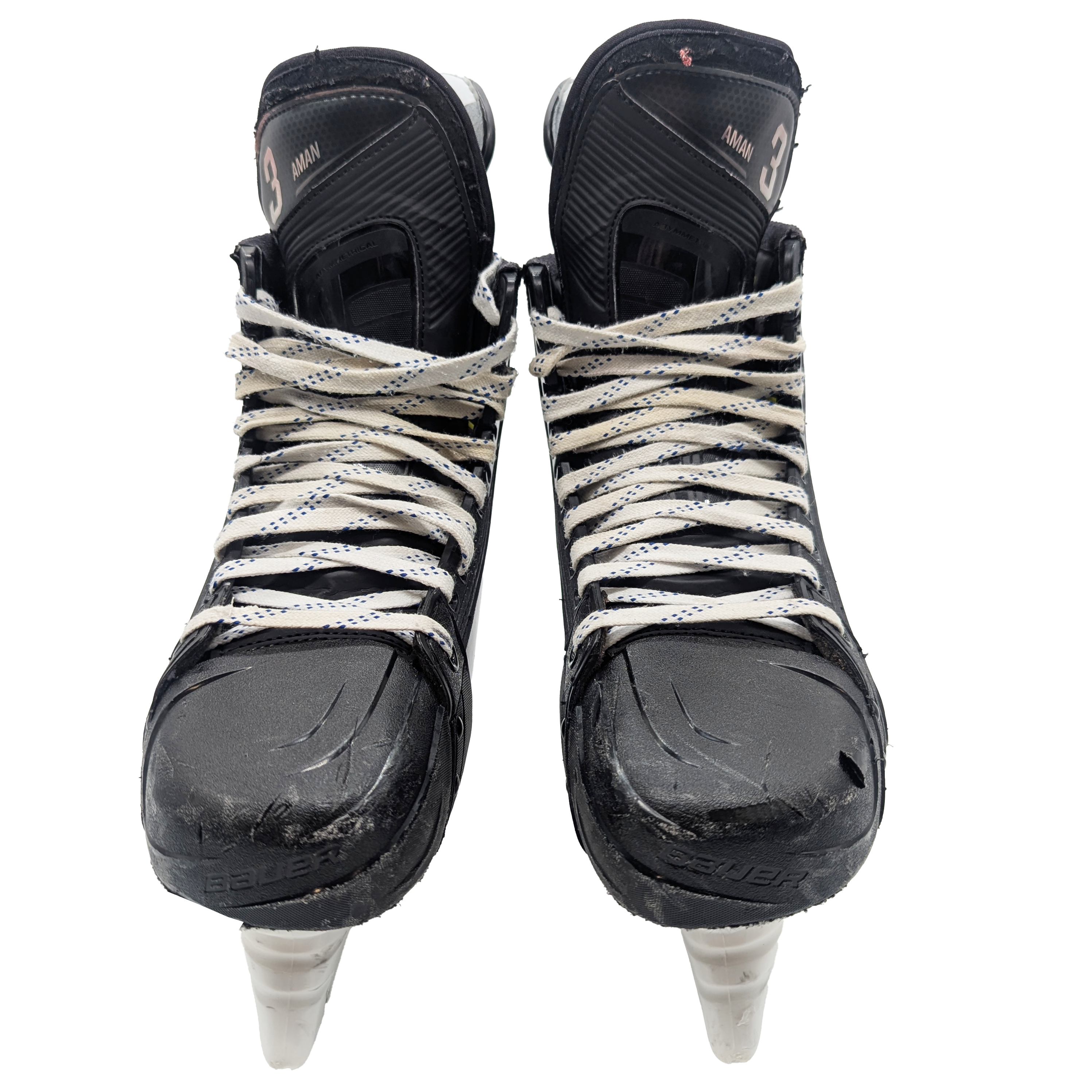 Bauer Vapor Hyperlite 2 - Patins de hockey NCAA Pro Stock d'occasion - Taille 9.5D